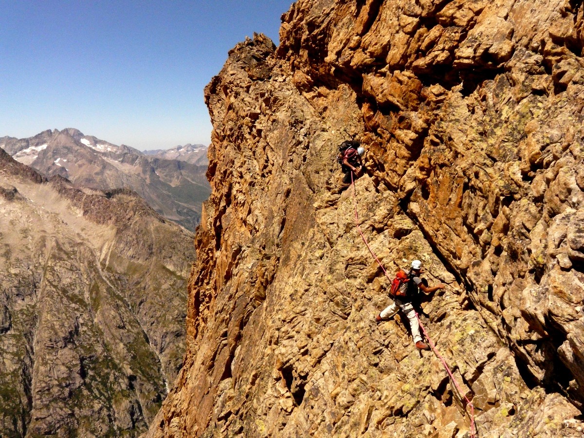 Grande Aiguille de la Bérarde - Arête NW (la vire)