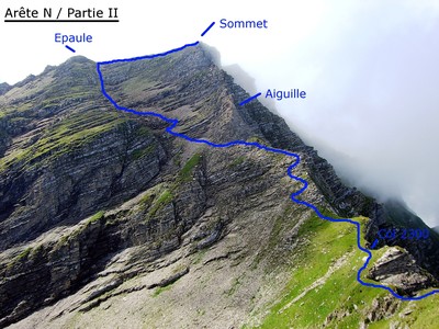 Arête N / Deuxième partie
