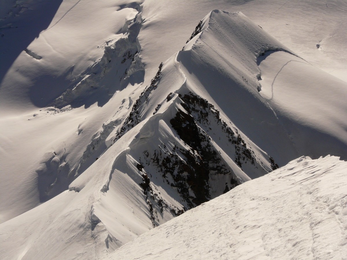 Lyskamm E - arête E depuis le Lisjoch