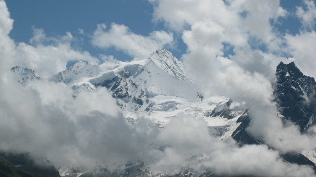 Zinalrothorn en montant sur le col de Sorebois