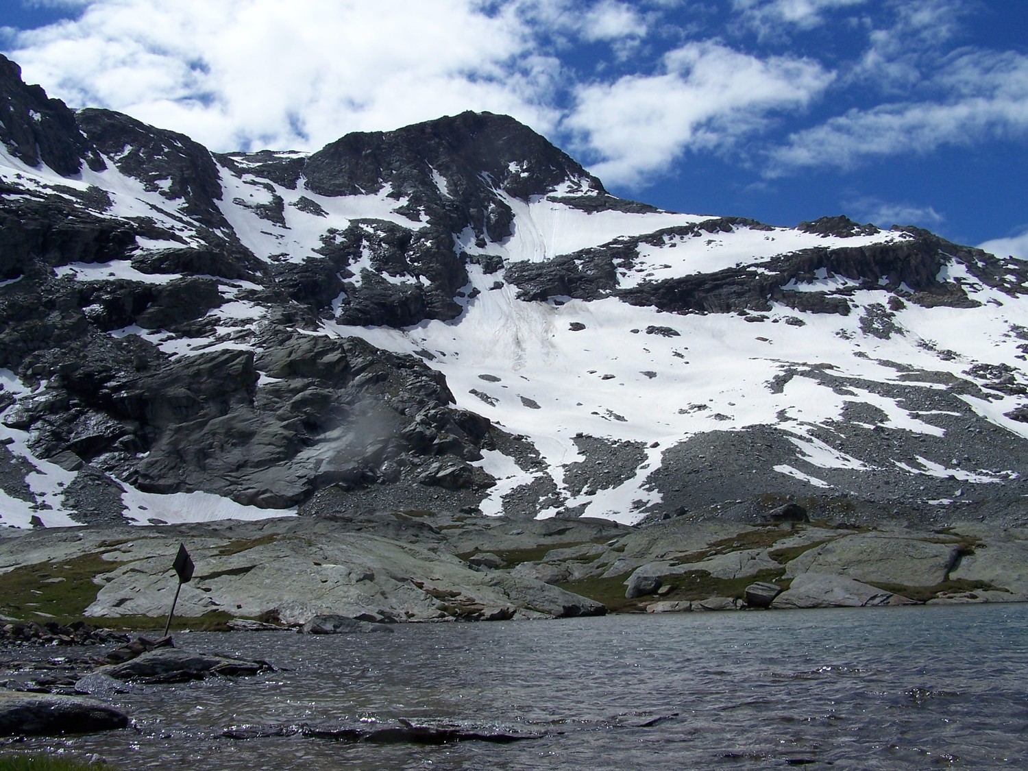 Face N du Mt Guisalet, deouis les lacs Giaset.