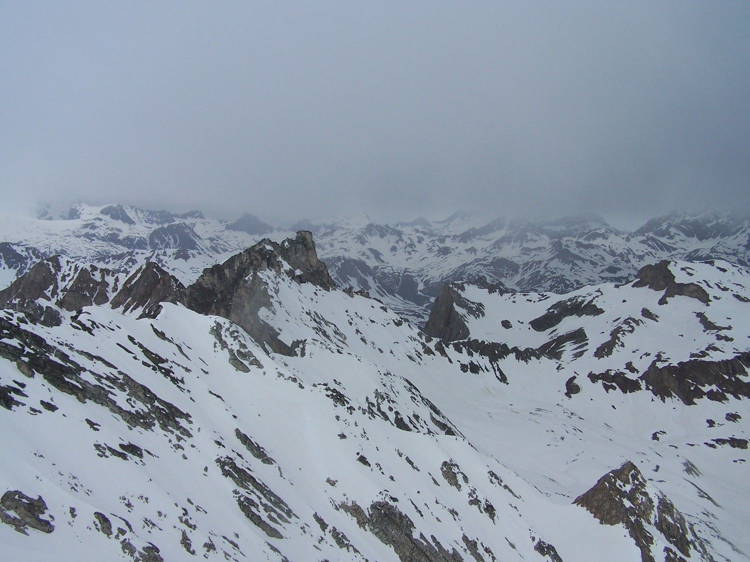 Aig.du Dôme, et le mauvais temps sur la Vanoise.
