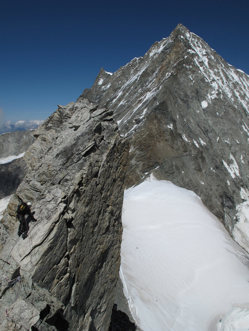 Descente du Schlihorn vers le Schalijoch