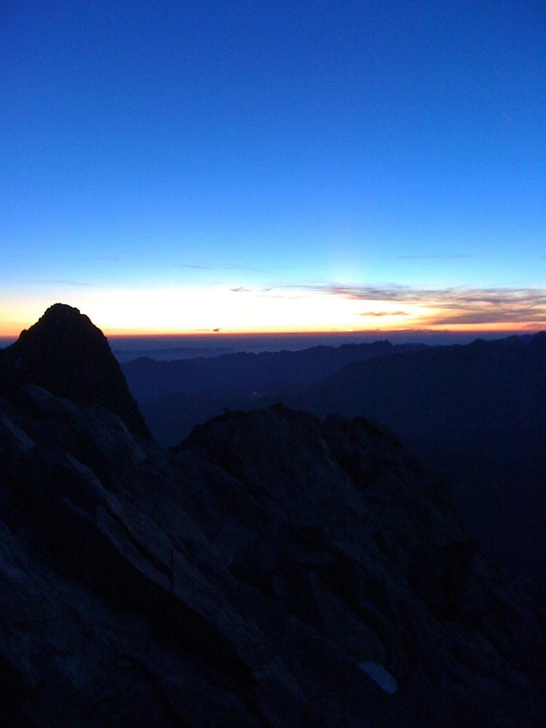 Coucher de soleil au somment du Doigt de Dieu