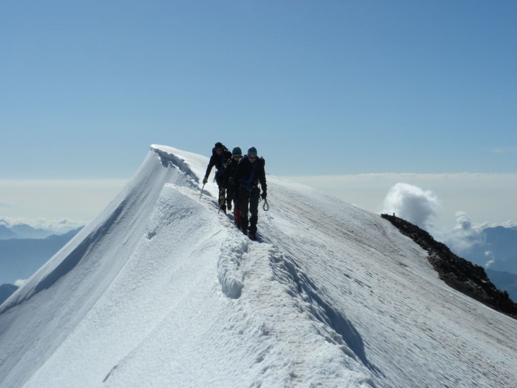 Sur l'arête S du Weissmiess