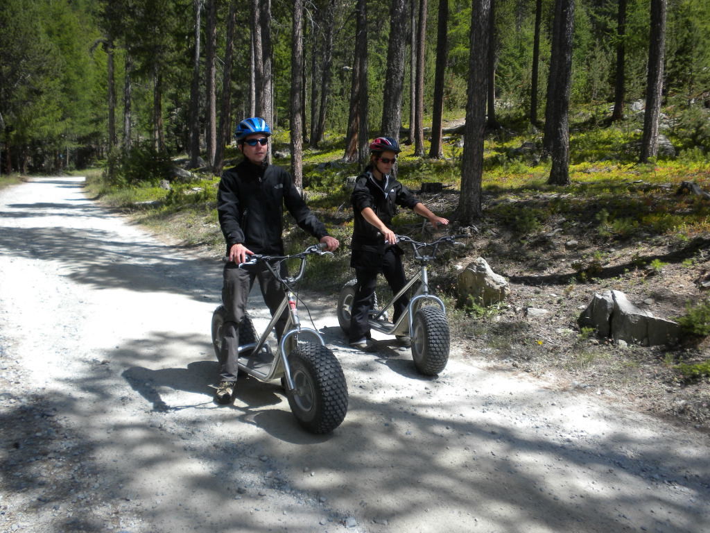 Fin de la descente du Weissmiess en Monstertrotti