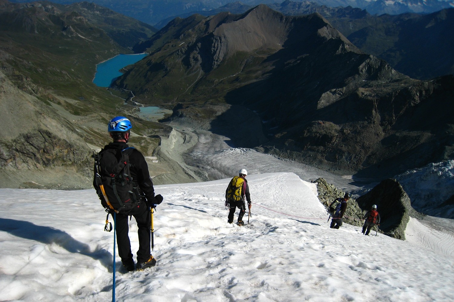 Descente par la VN de la Pointe E de Mourti