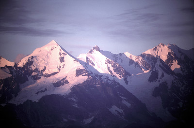 From left to right, Southern aspects of Tetnuld, Katyn-Tau & Jangi-Tau (Central Caucasus)
