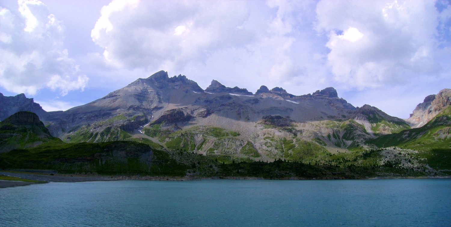 Les Dents du Midi vus depuis le Lac de Salanfe