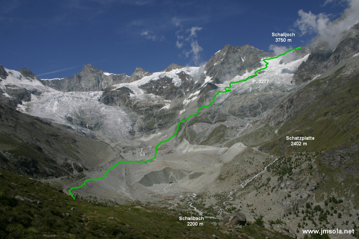La longue montée au Schalibiwak