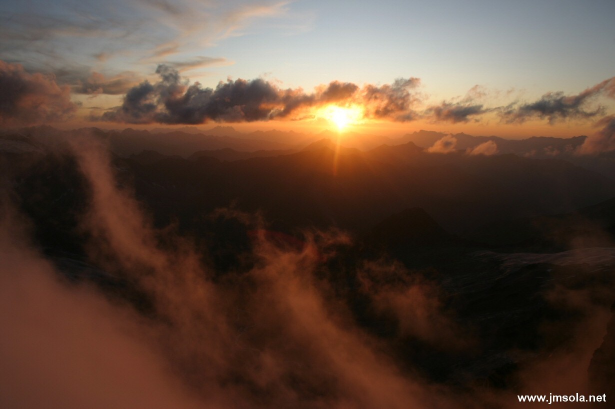 Couché de soleil au Schalibiwak