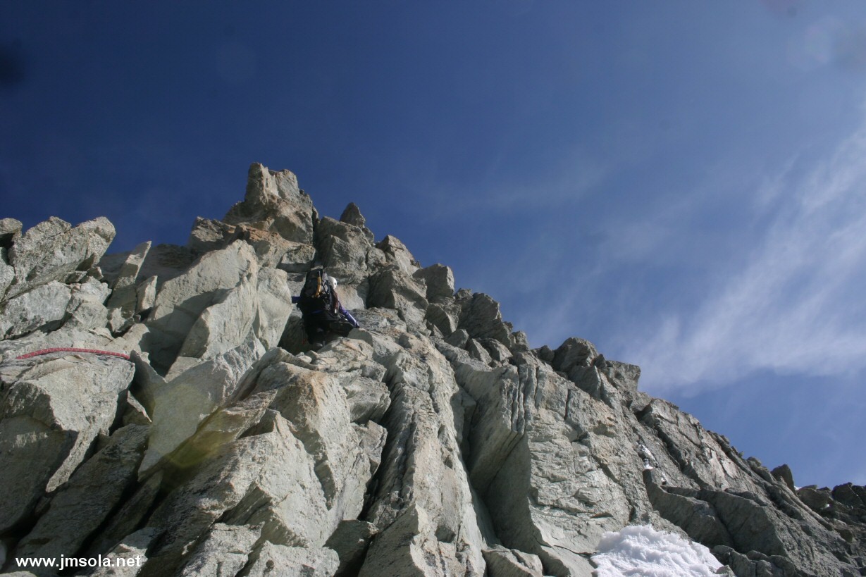 La beauté du rocher du Schaligrat