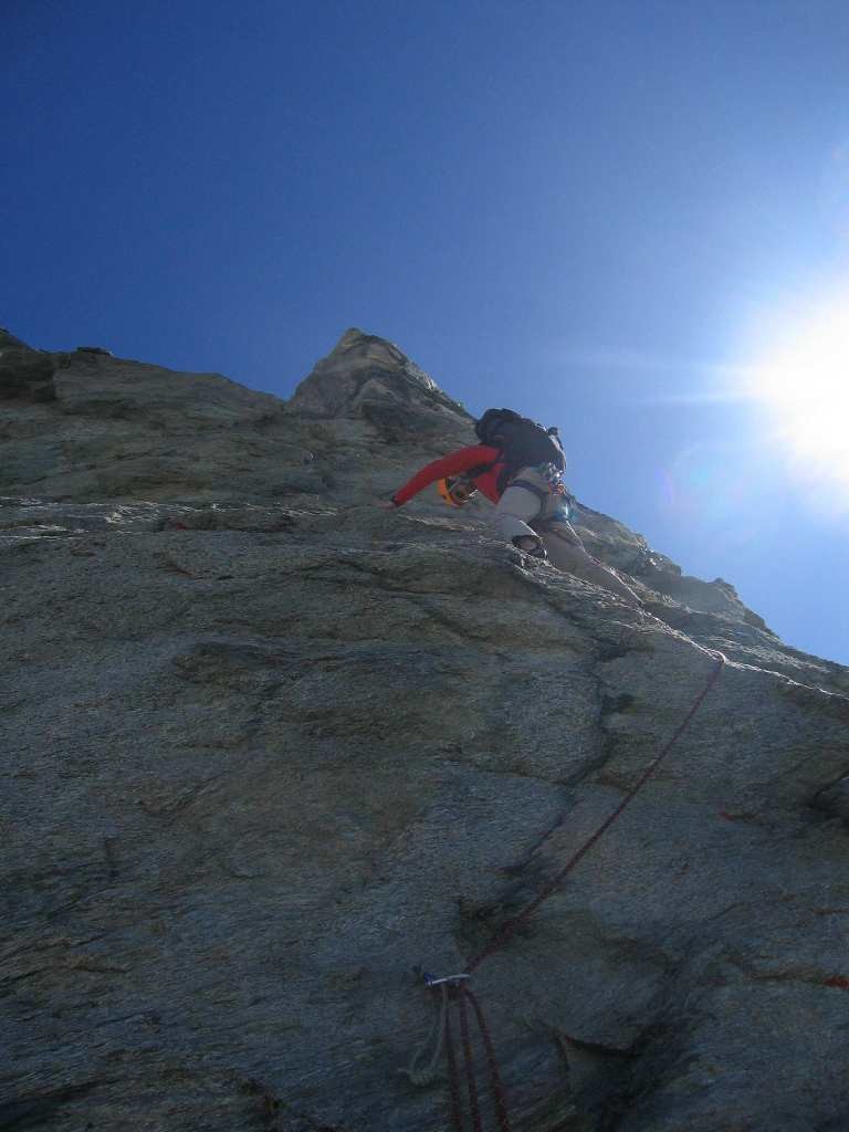 Arête Young: Dalle en 6a