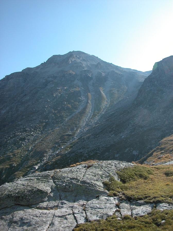 Le sommet vue du replat 2400