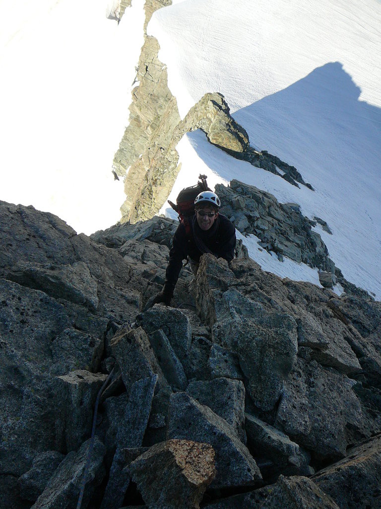 Début de l'arête
