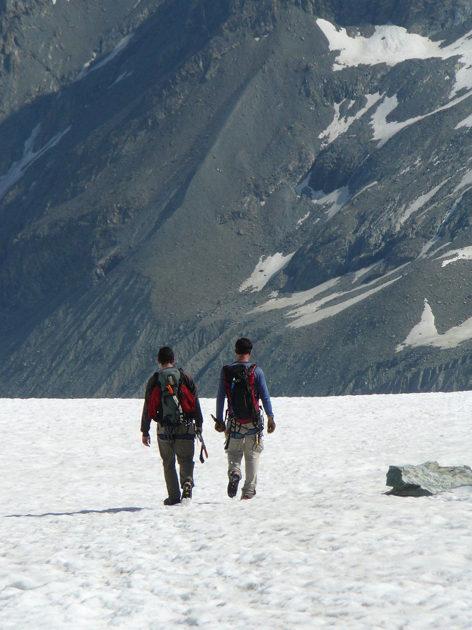 Descente par la voie normale