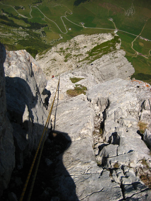 Sur l'arrête