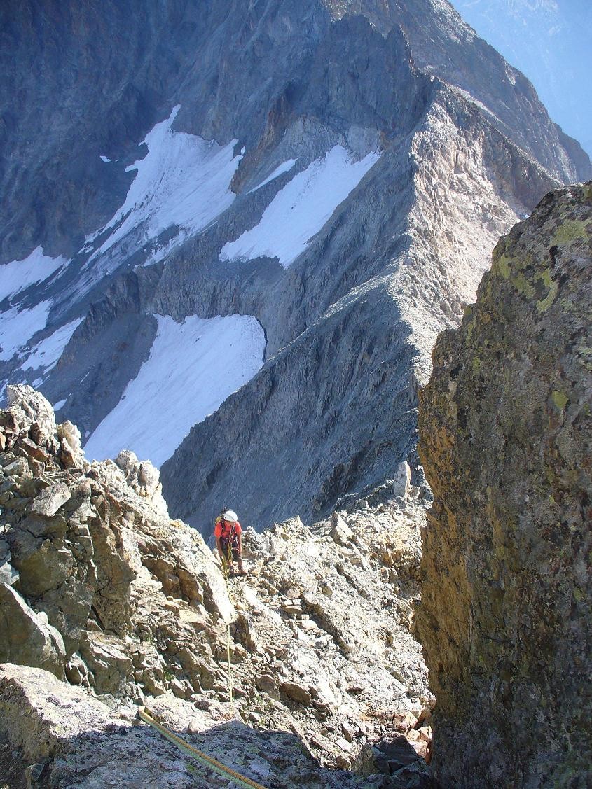 Pointe du Vallon des Etages : début de l'arête NE