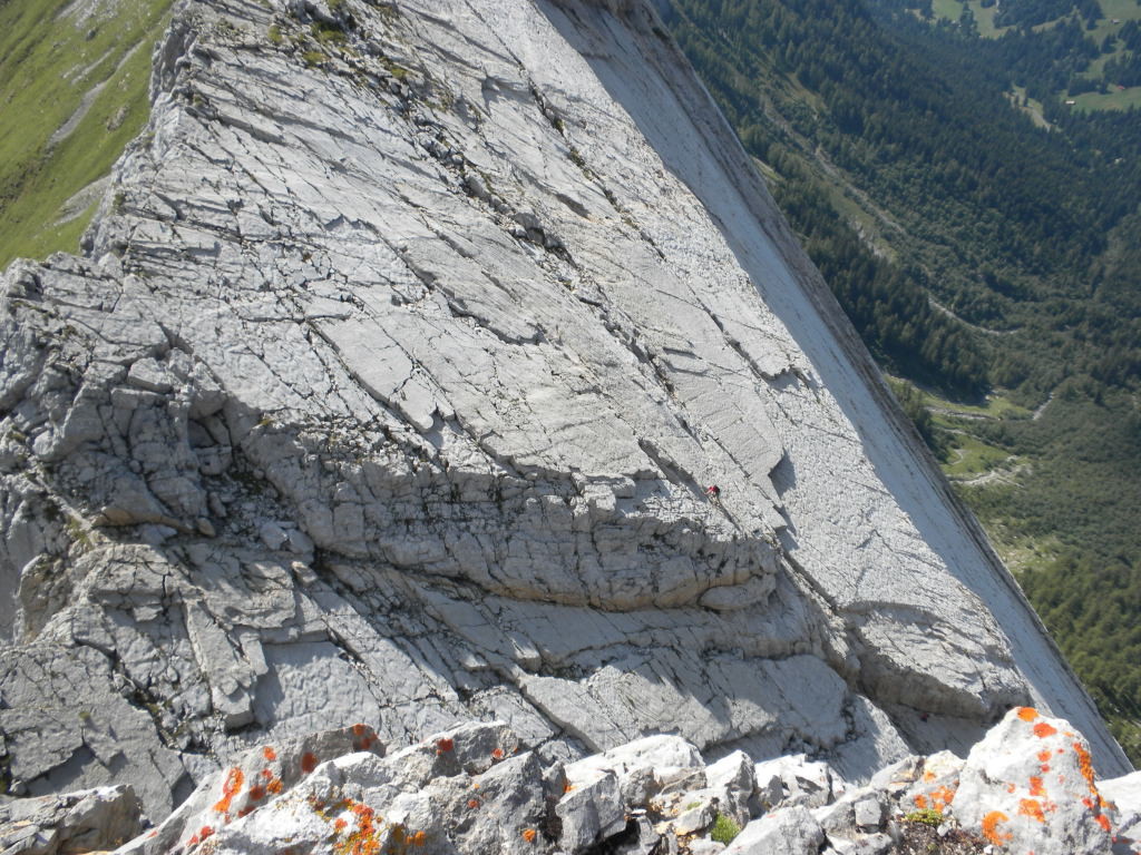 Le miroir vu depuis le sommet de la Haute Corde