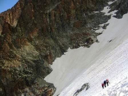 sur le glacier, clot Châtel