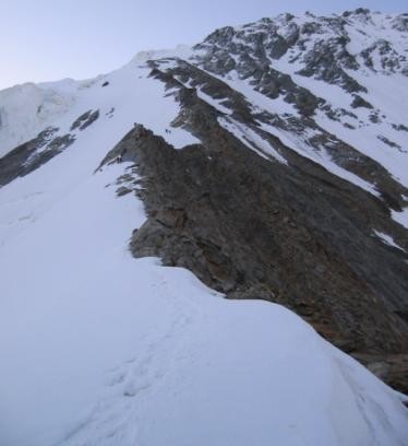 arête Festigrad - vue depuis le col homonime