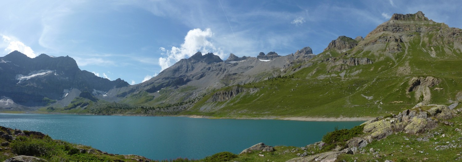 Les Dents depuis le barrage de Salanfe