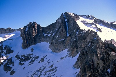 Pic Maudit : la Diagonale, vue depuis l'aiguille Juncadella