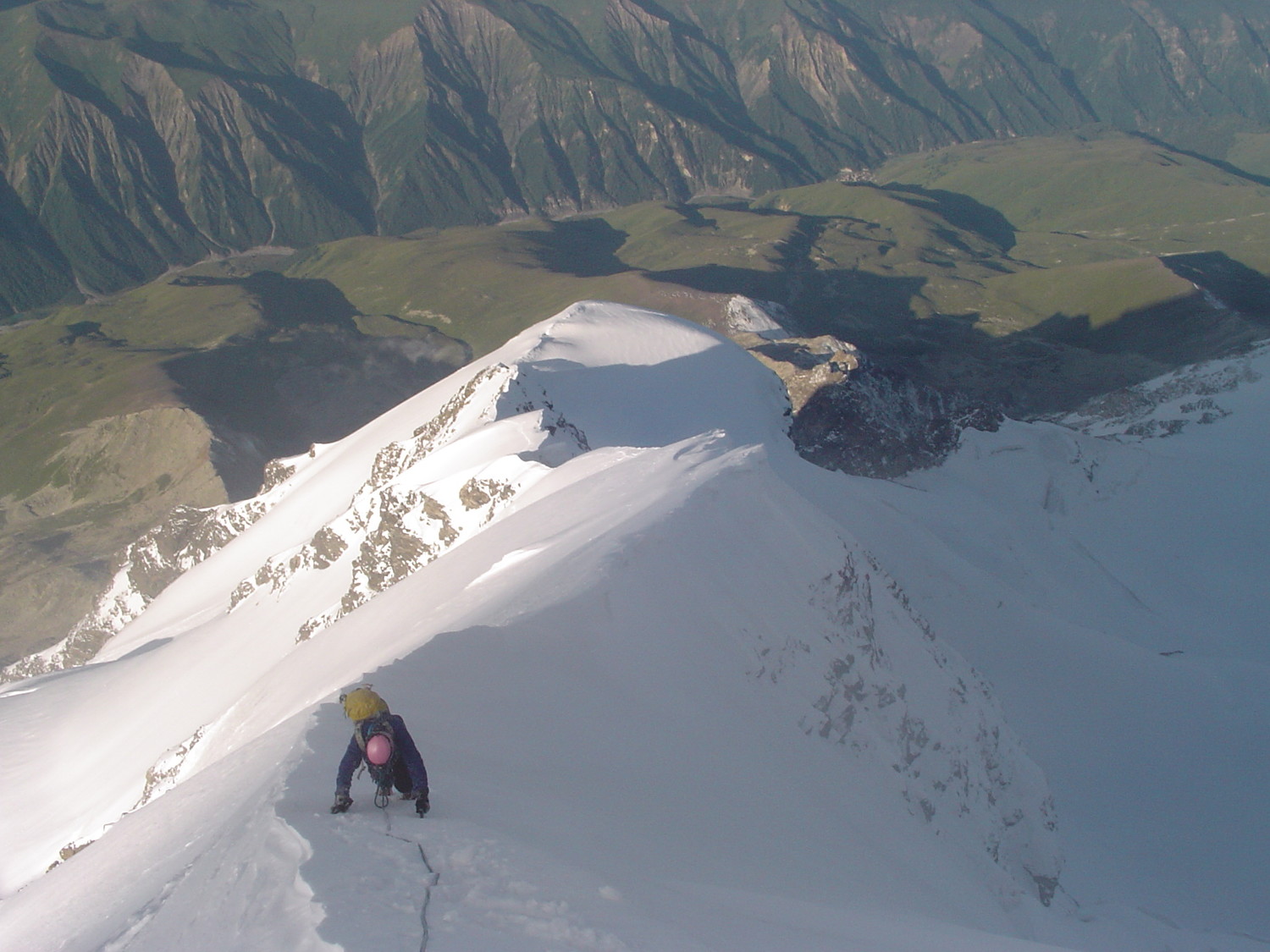 descente de l'arête
