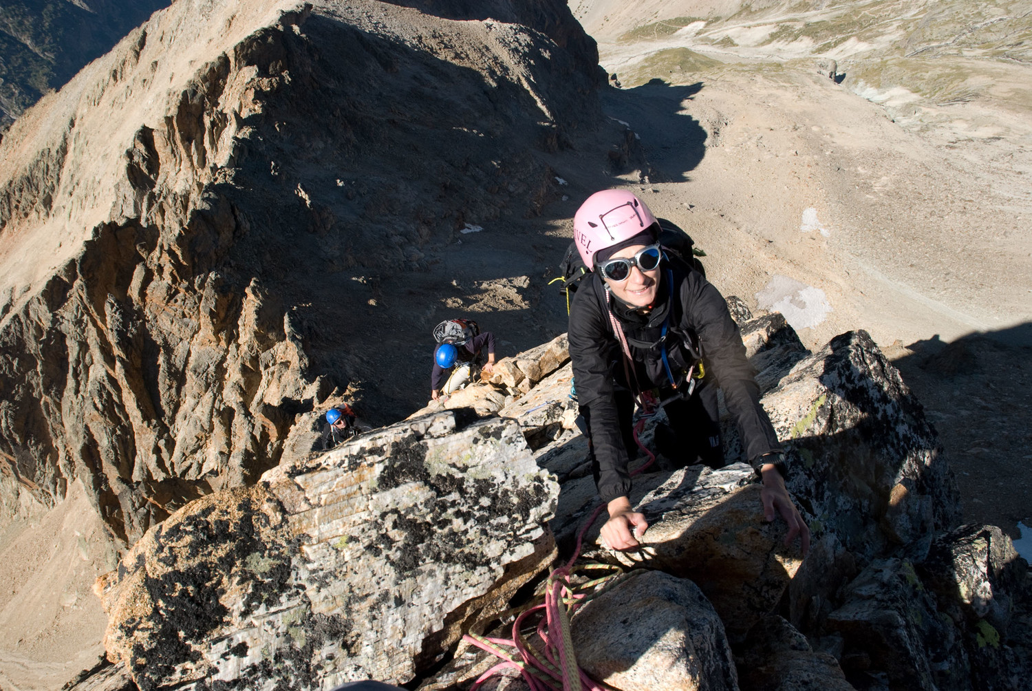 Force Roz' totale éclate sur l'arête sommitale