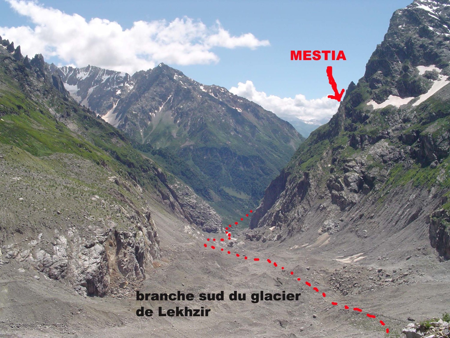 approche vue du bivouac
