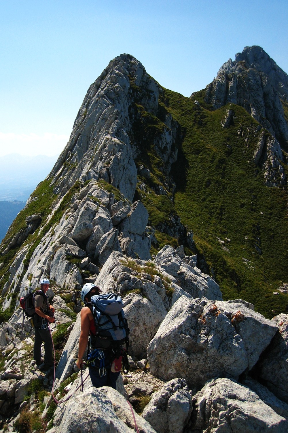 Sur l'arête N du Gerbier