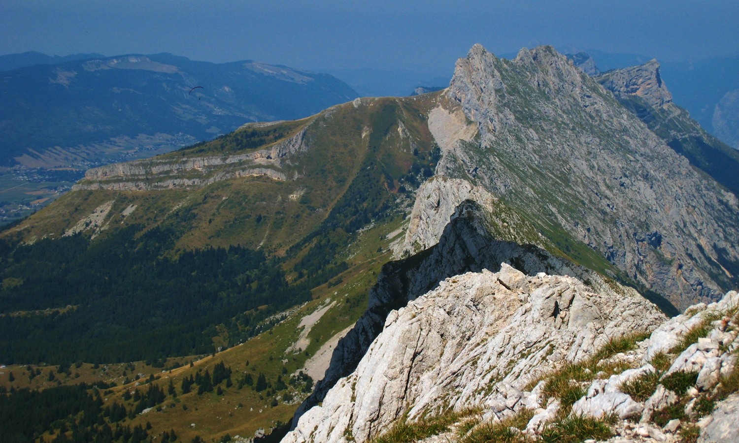Roc Cornafion depuis l'arête N du Gerbier