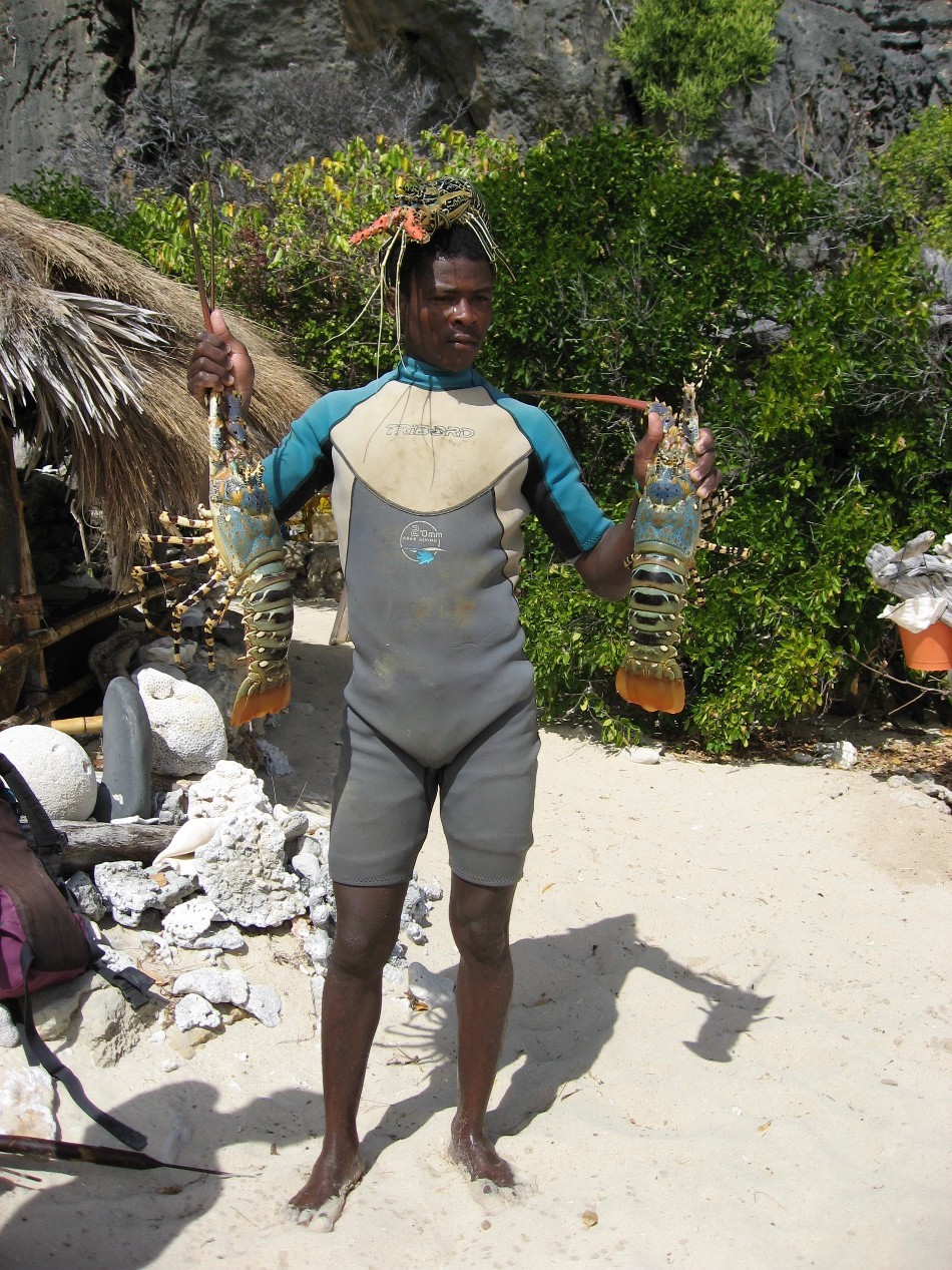 Félice a pêché d'incroyables langoustes !