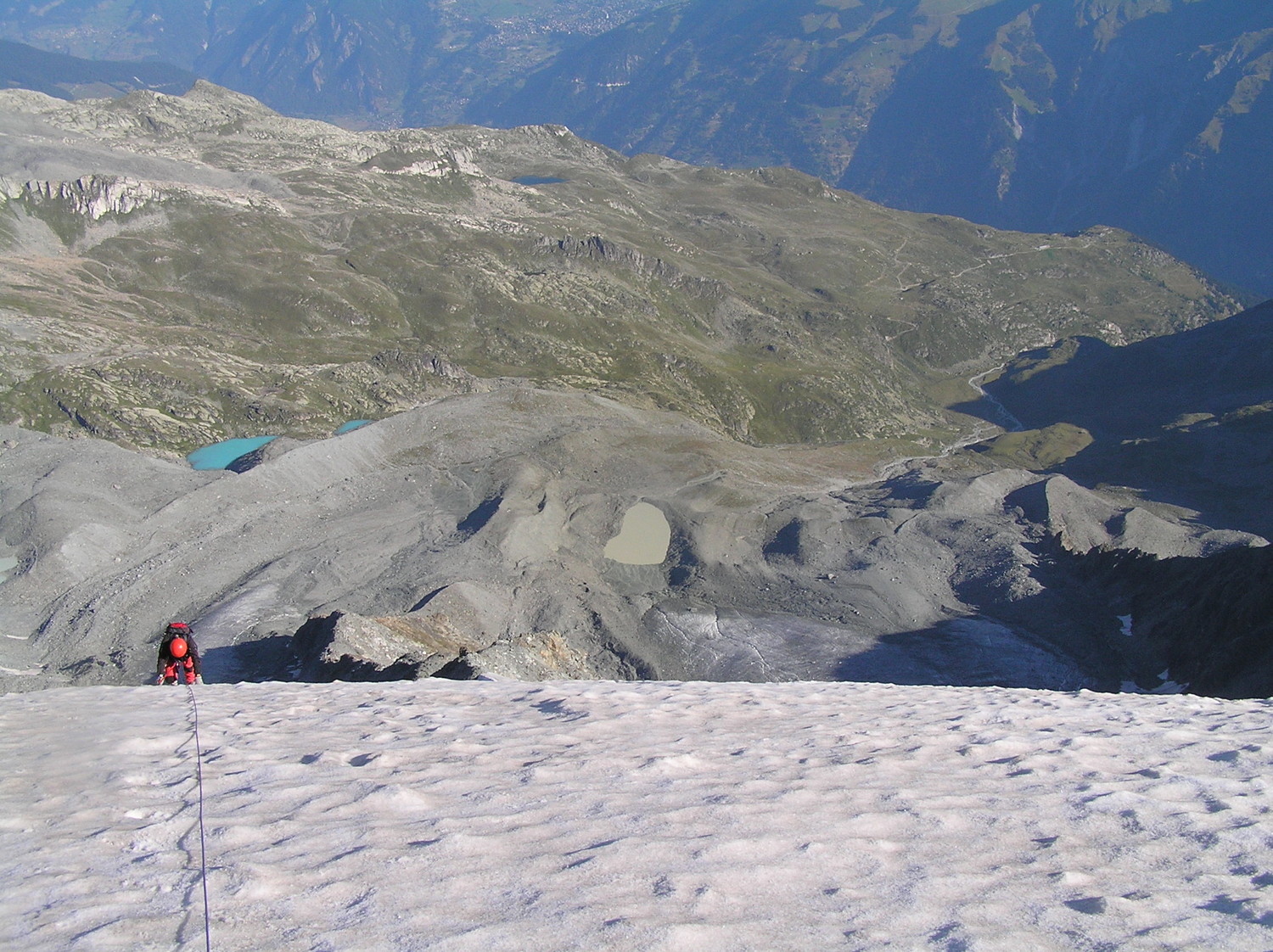 Montée depuis la cabane Brunet