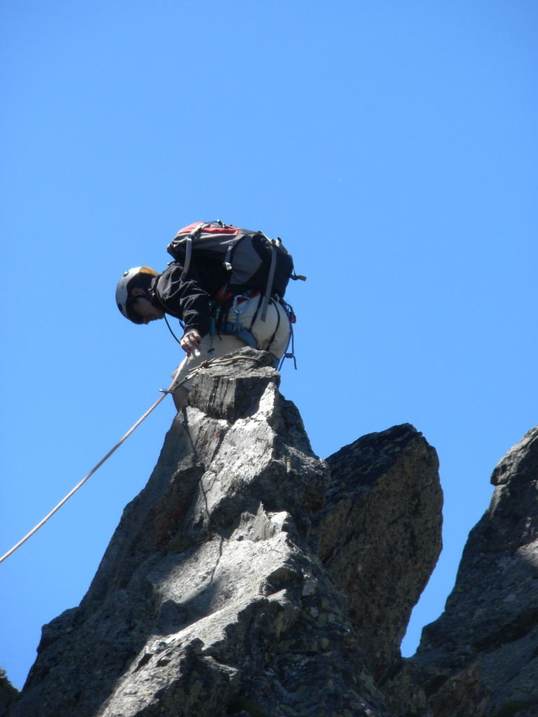 Val sur le fil de l'arête NE du Luisin