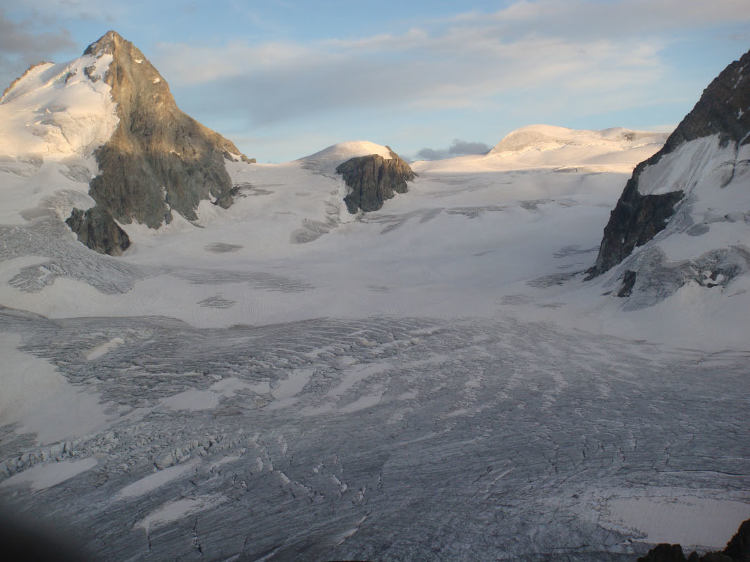Glacier au pied de l'Evêque