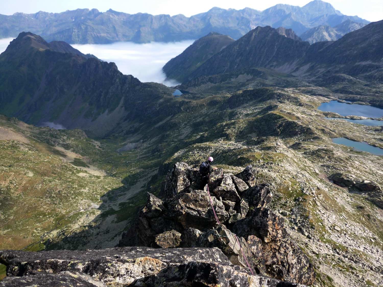 Avant le rétrécissement à la descente
