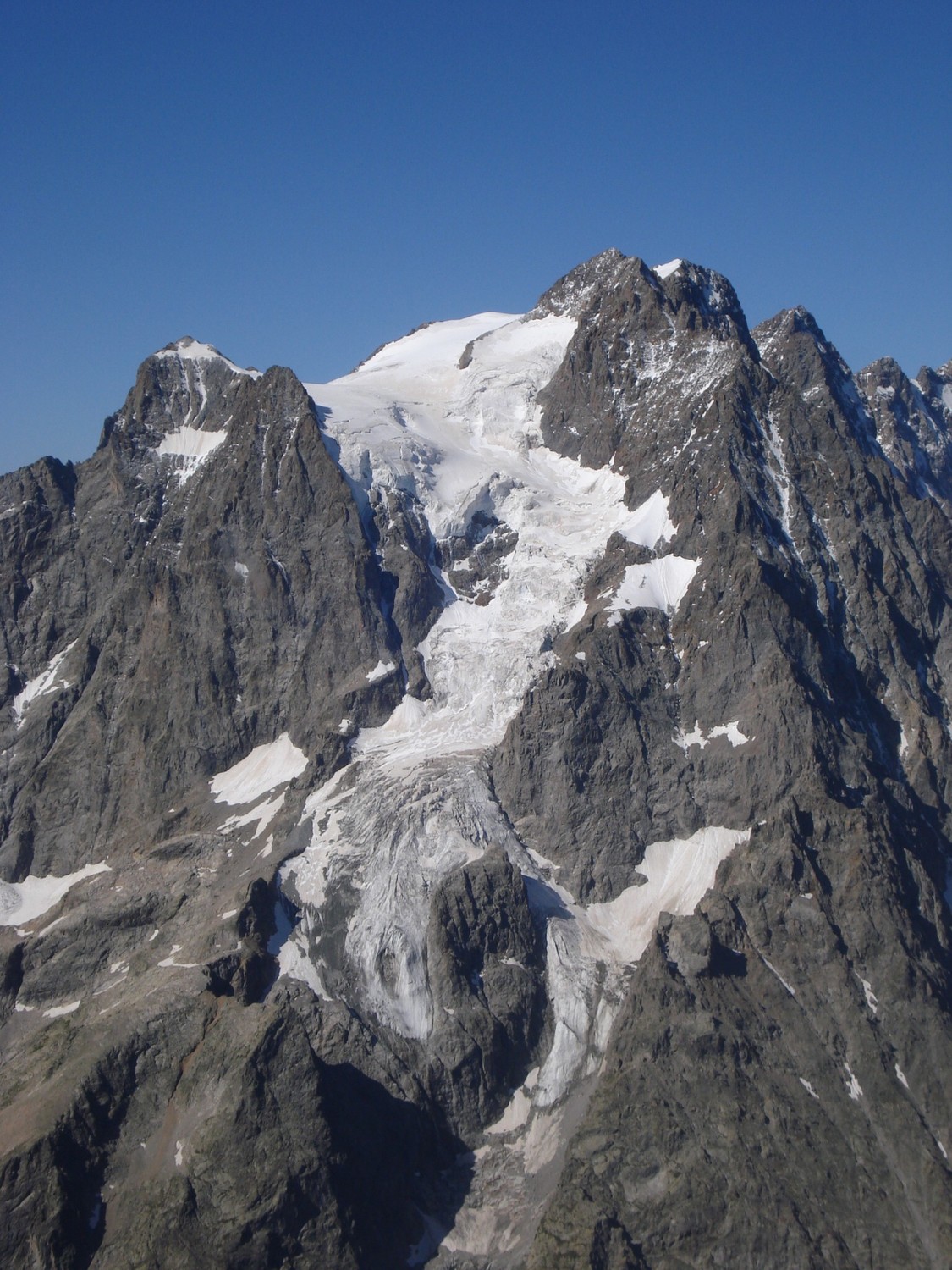 Le Pelvoux et le Glacier des Violettes (depuis le Pic du Rif)