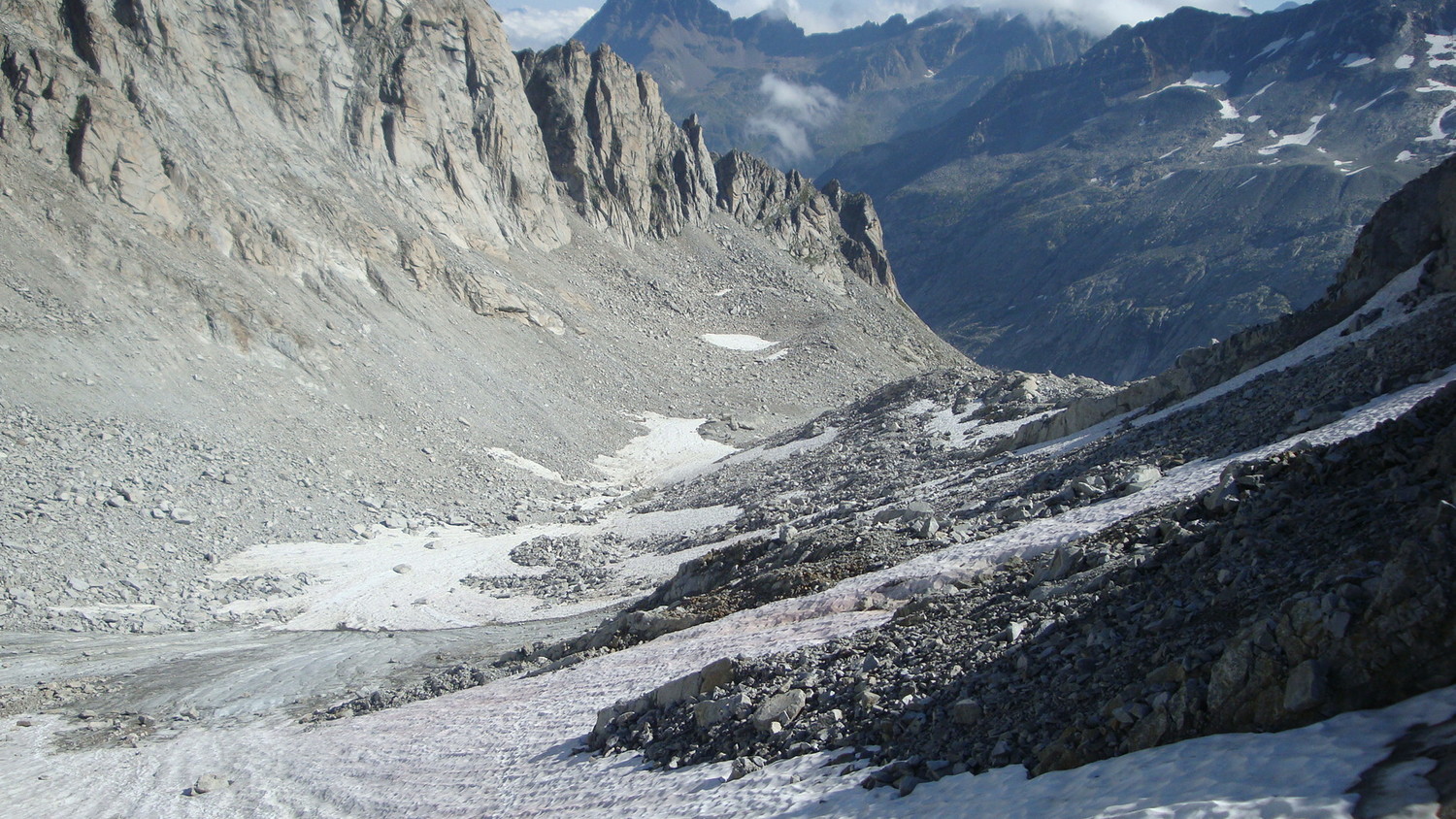 Descente Casnil versant Forno