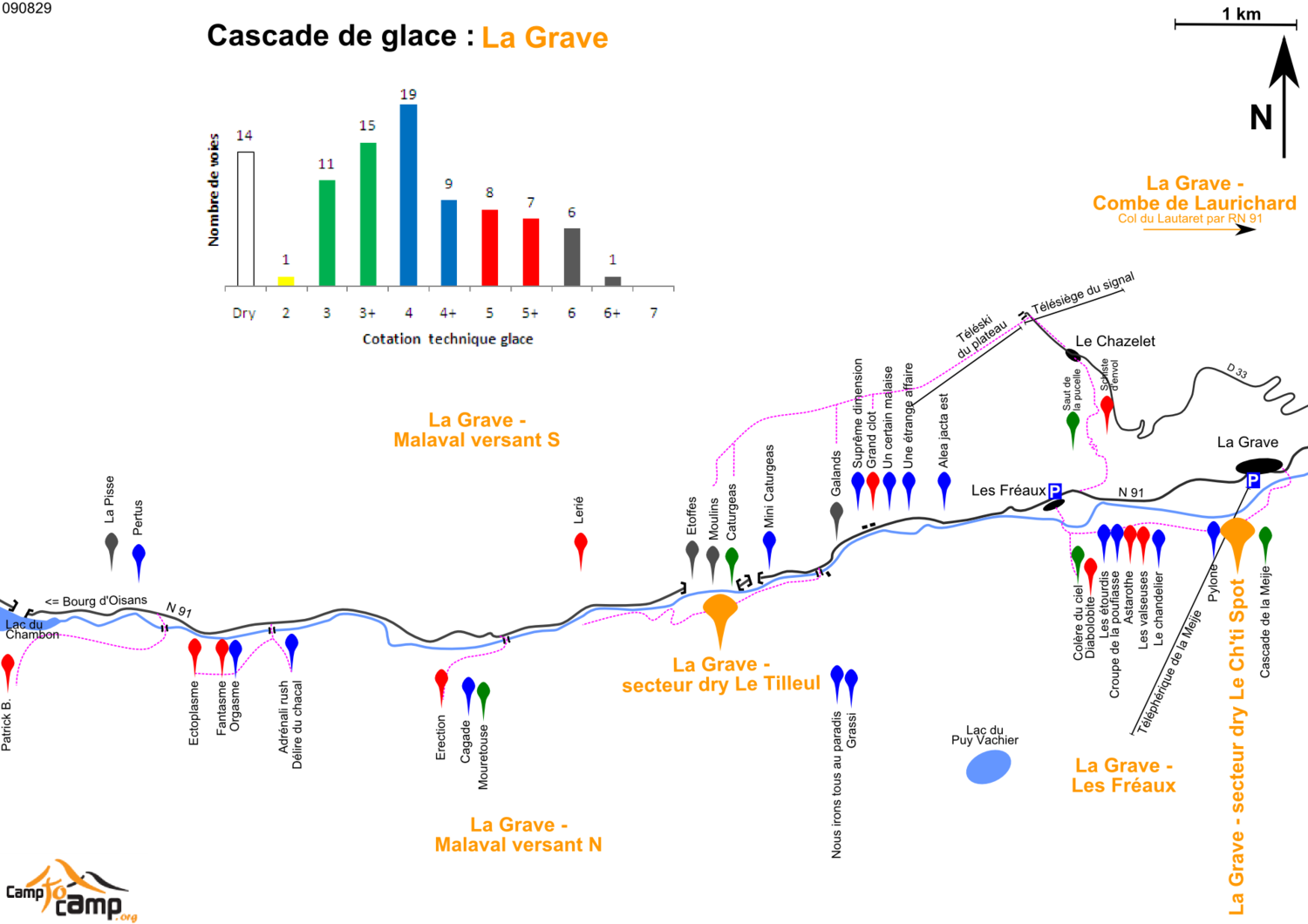 Cascade de glace : La Grave