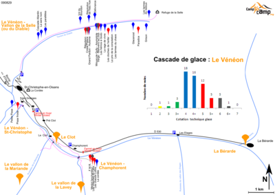 Cascade de glace : Le Vénéon