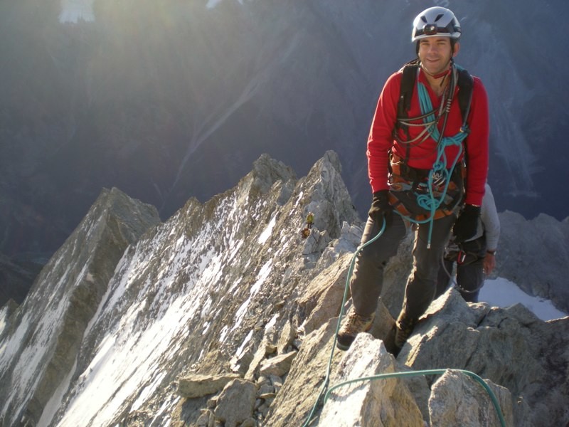 sur l'arête rocheuse