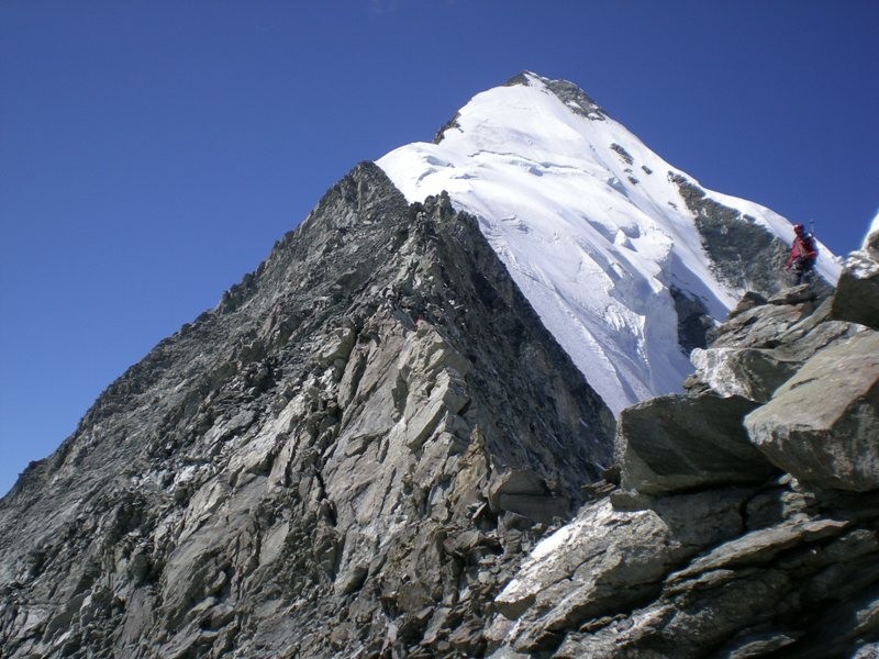 l'arête rocheuse vue du Fruhstuckplatz