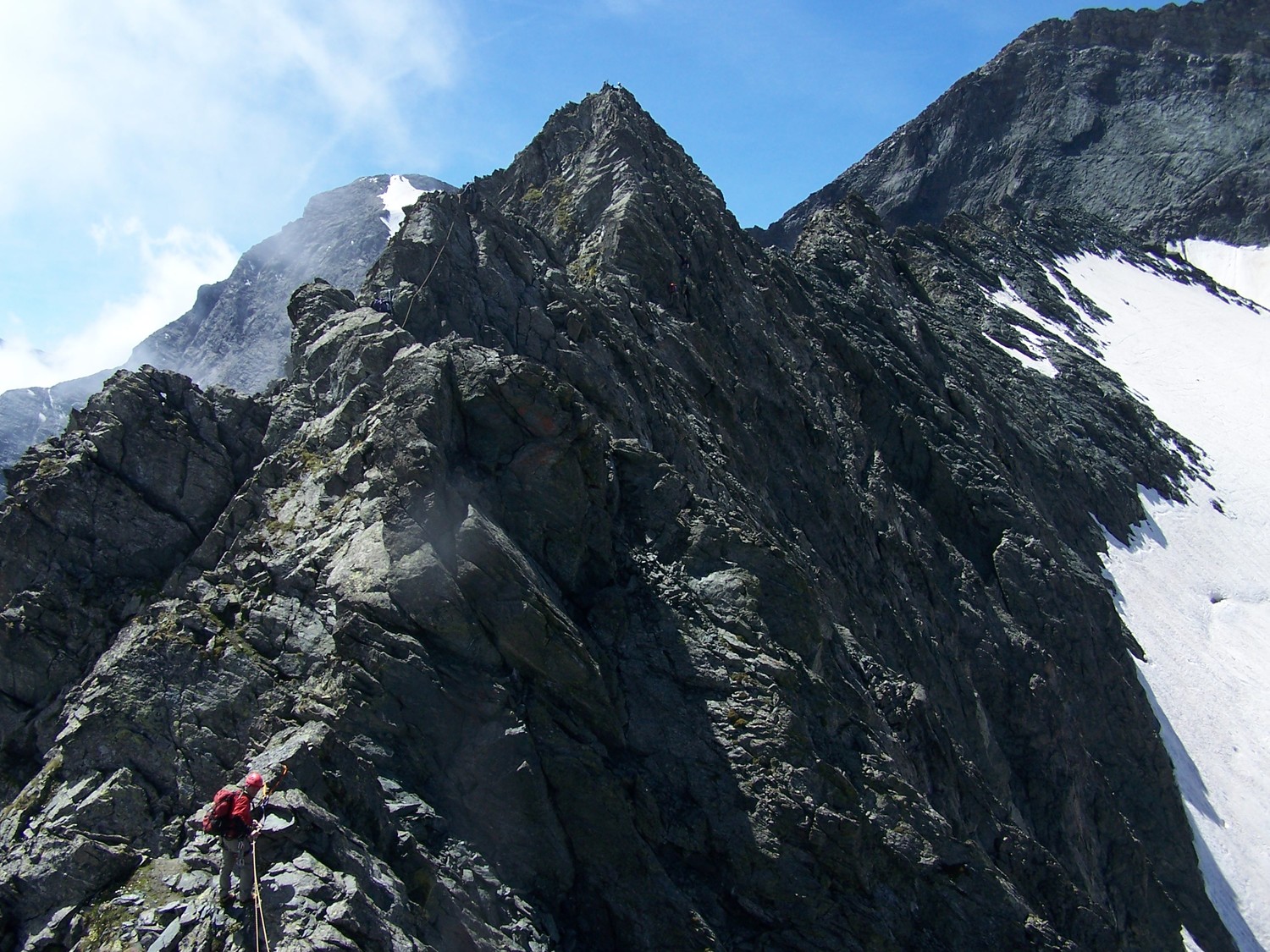 L'arête des roches rousses, pointe Marie