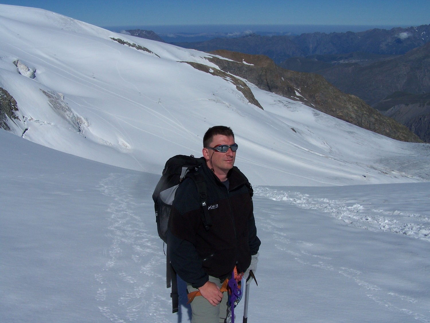 Fred sur le en montant au col de la Girose