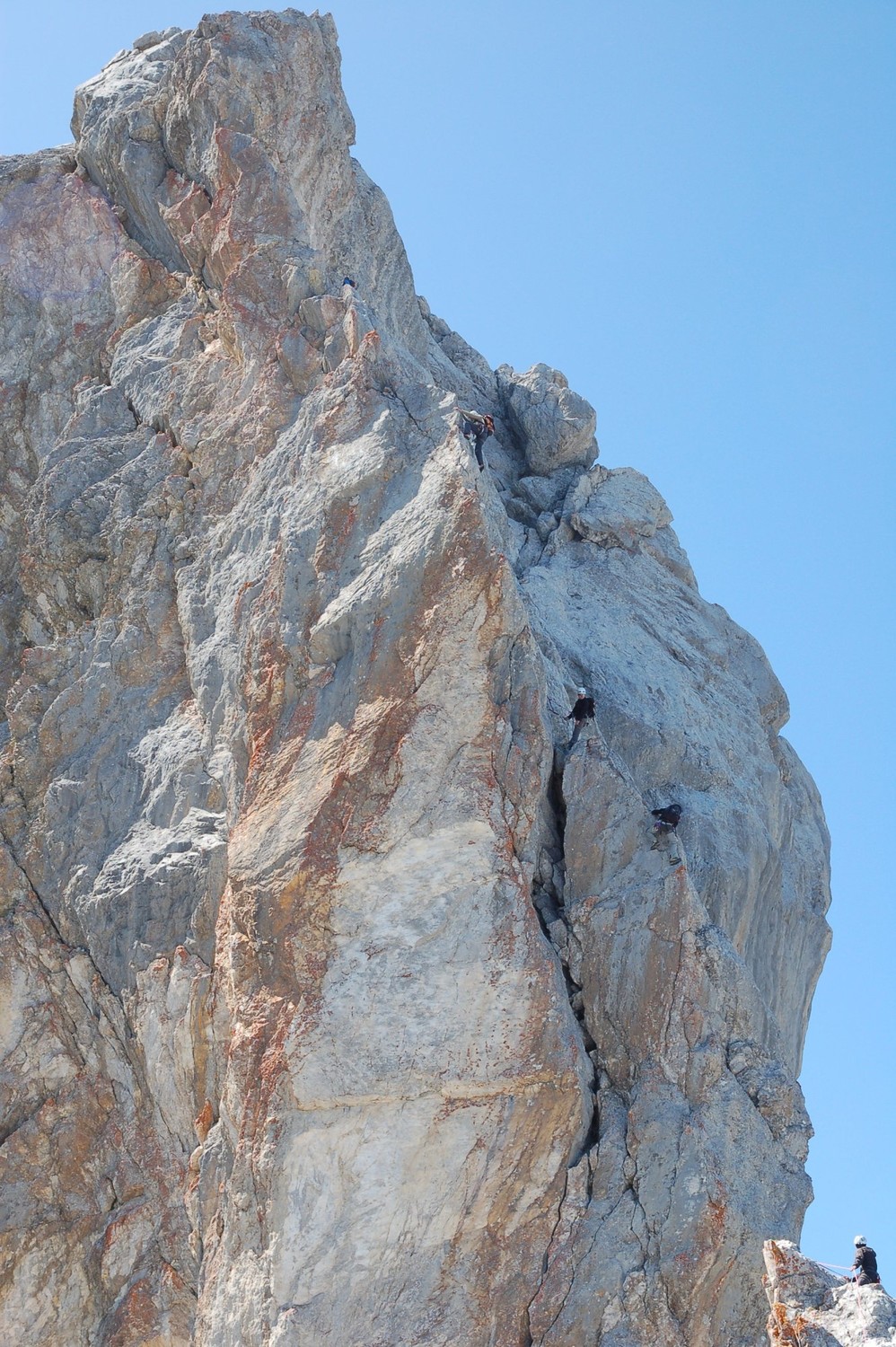 Le ressaut sommital et son 5c