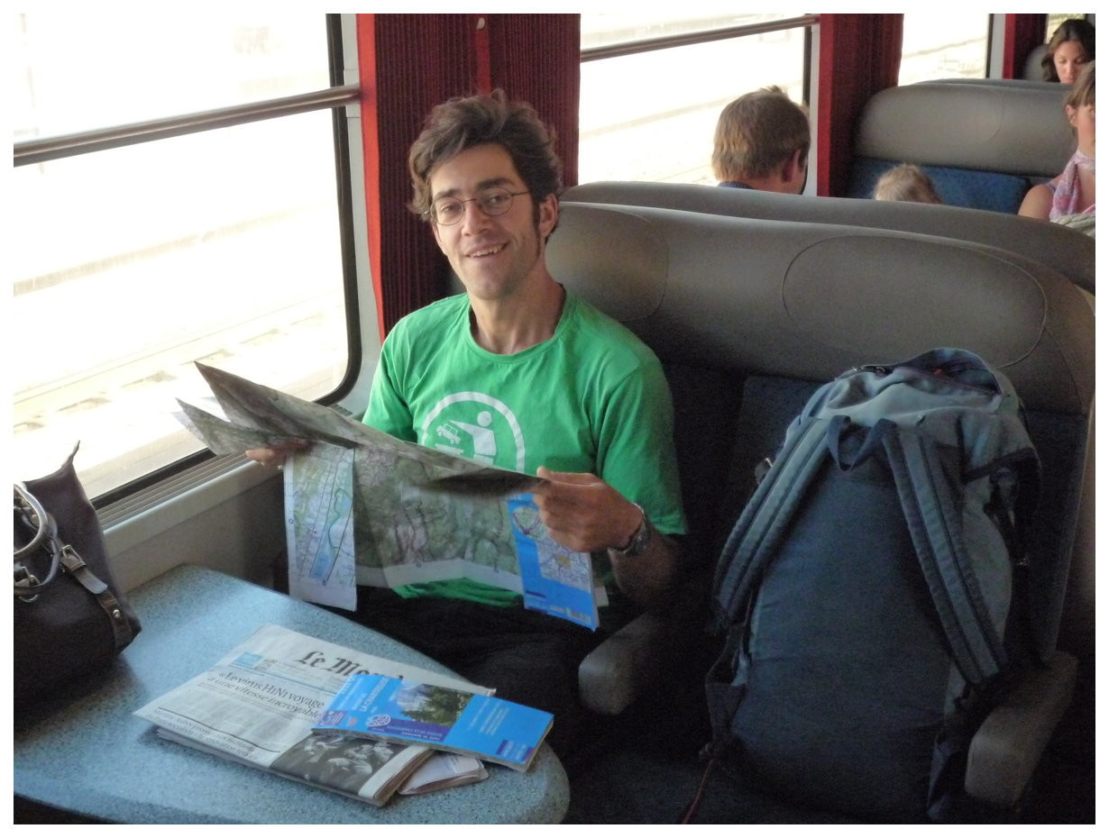 Dans le train on peut étudier le topo