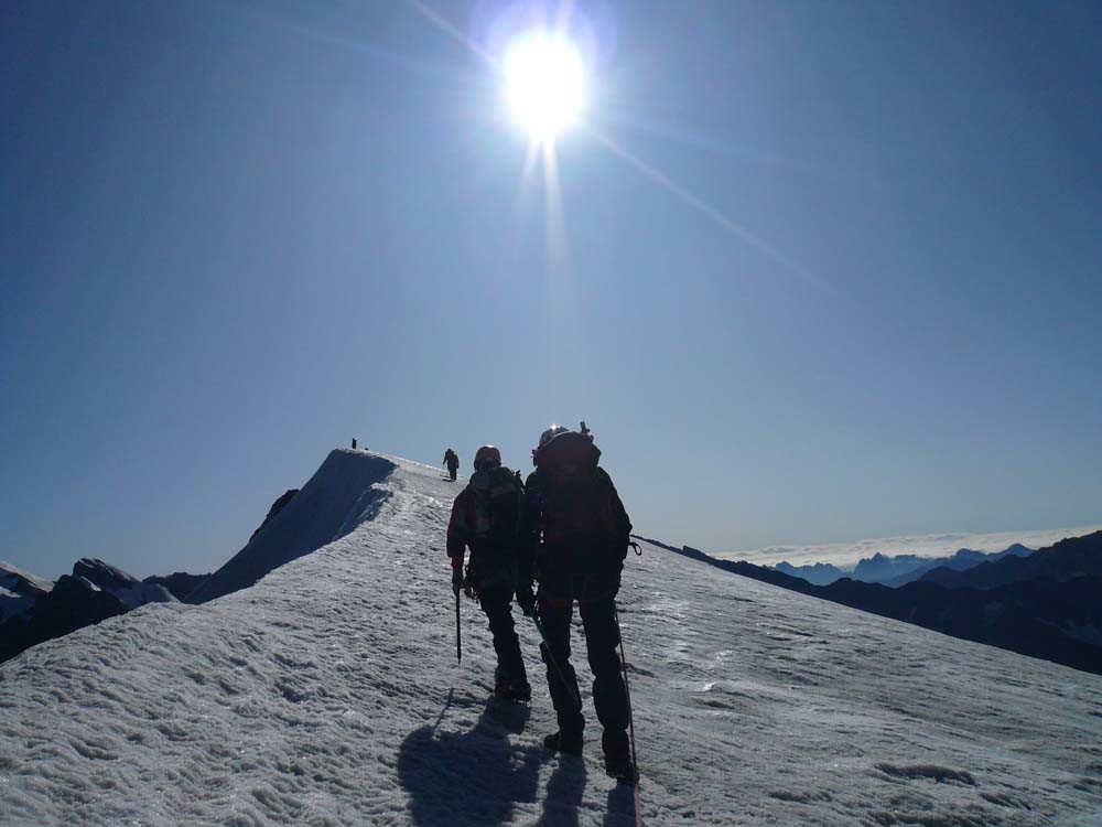 Arrivée au sommet