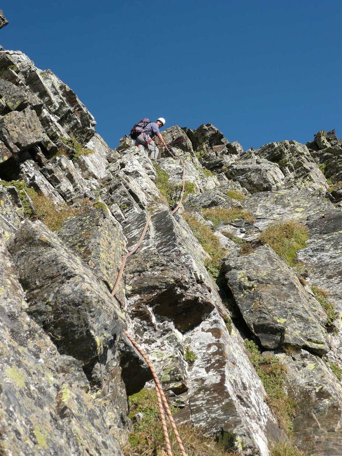 progression dans l'arête