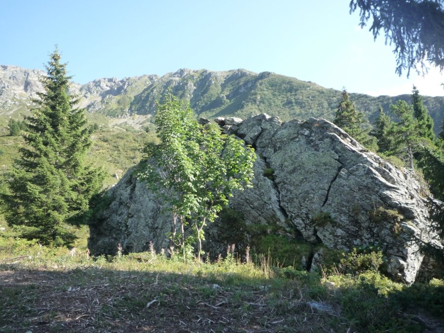 Le Gros Caillou, sur fond de Jas des lièvres